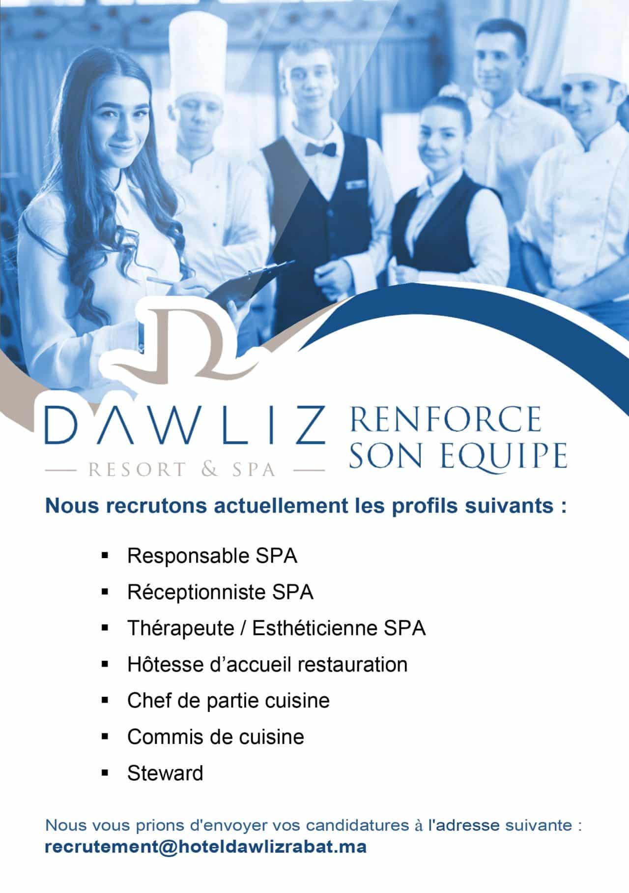 Dawliz Resort & Spa Avis de recrutement