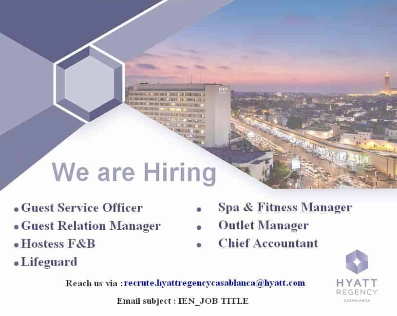 Hyatt Regency fiche de recrutement